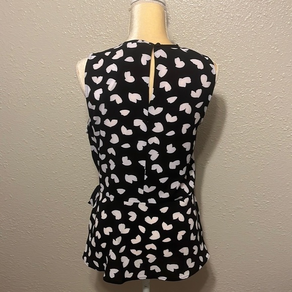 Nwt‎ Michael Kors Black And White Blouse Size M - Picture 5 of 7